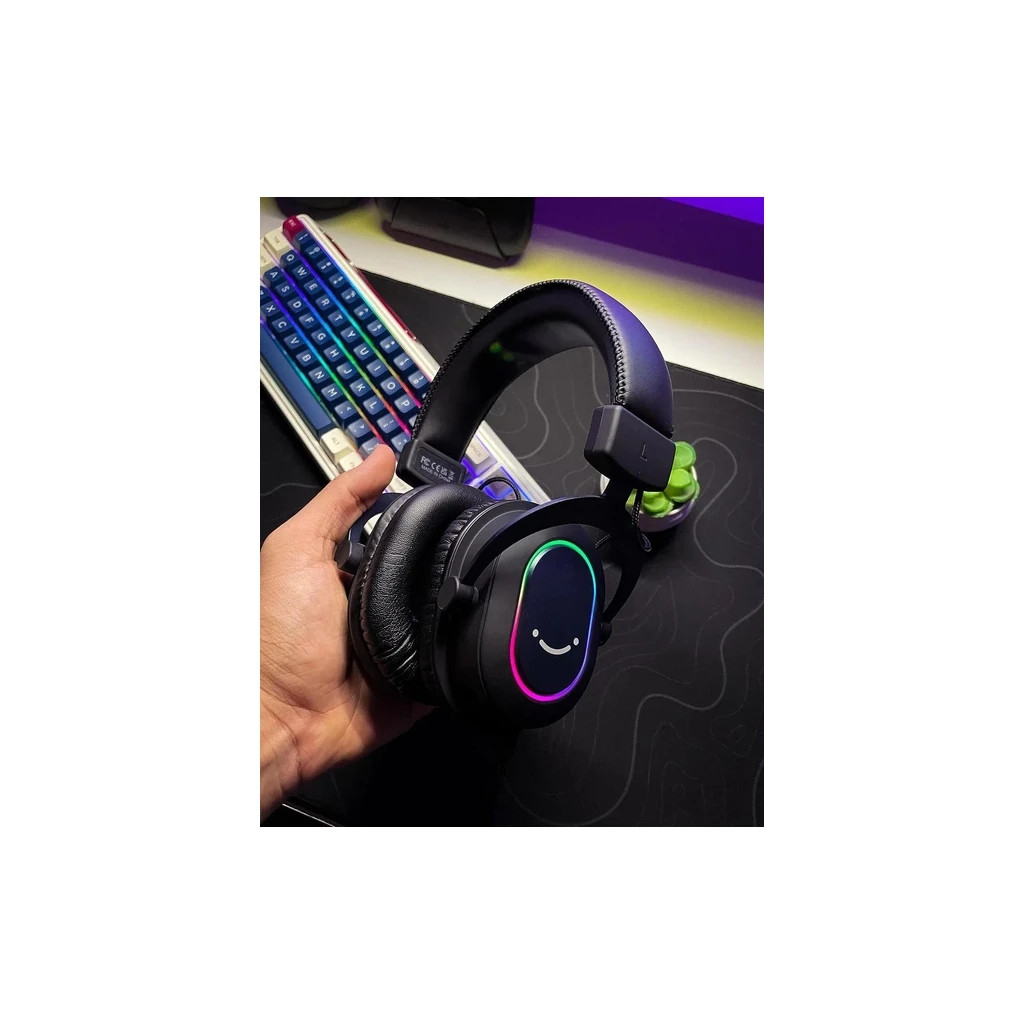 Навушники Fifine H6 RGB 7.1 Black (H6)