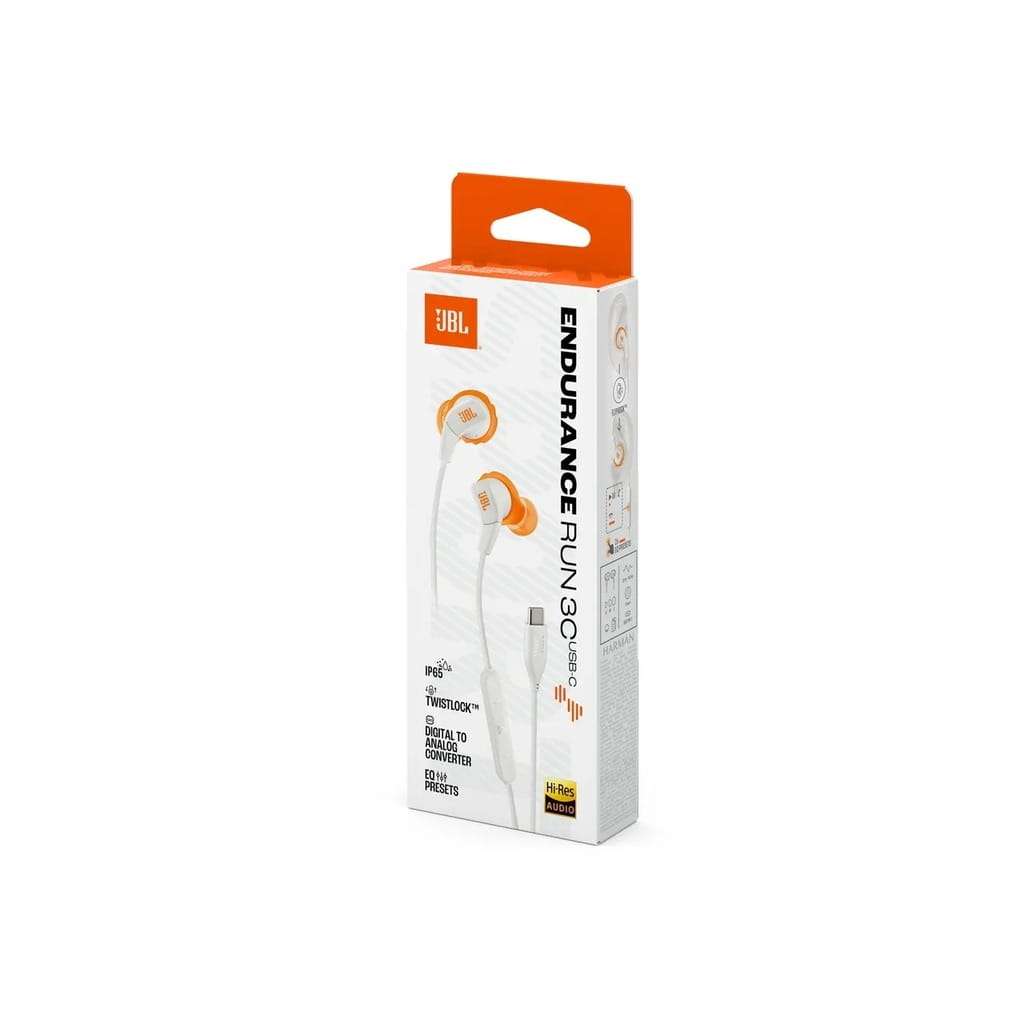 Навушники JBL Endurance Run 3C USB-C White (JBLENDURRUN3CWHT)