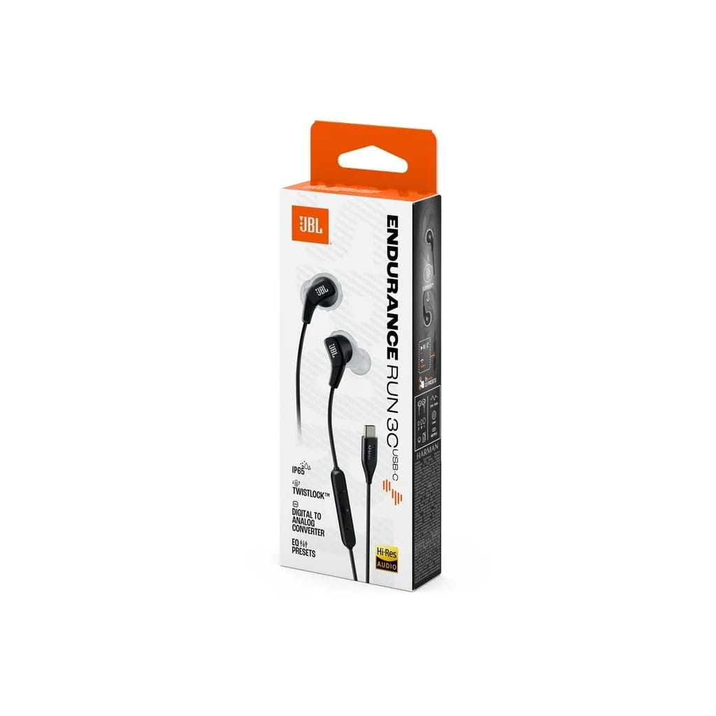 Навушники JBL Endurance Run 3C USB-C Black (JBLENDURRUN3CBLKG)