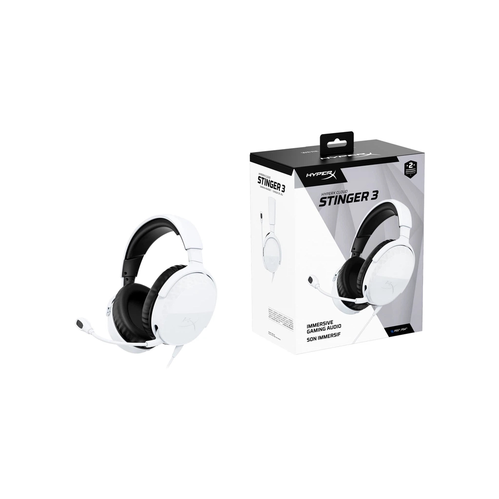 Навушники HyperX Cloud Stinger 3 Wired White (BS1T6AA)