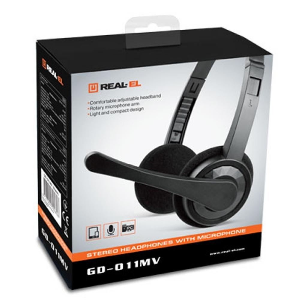 Навушники REAL-EL GD-011MV Black (EL124100022)