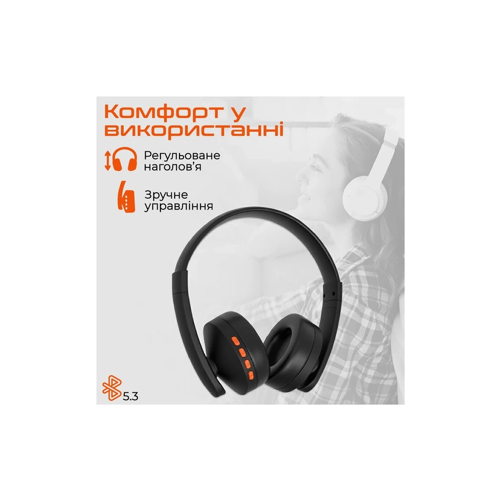 Навушники Meetion BTH003 Black/Orange (MT-BTH003-A)