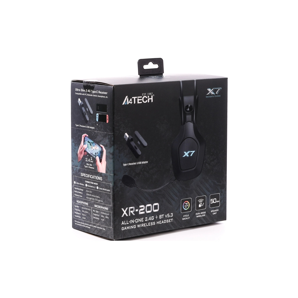 Навушники A4Tech XR-200 Black (4711421001410)
