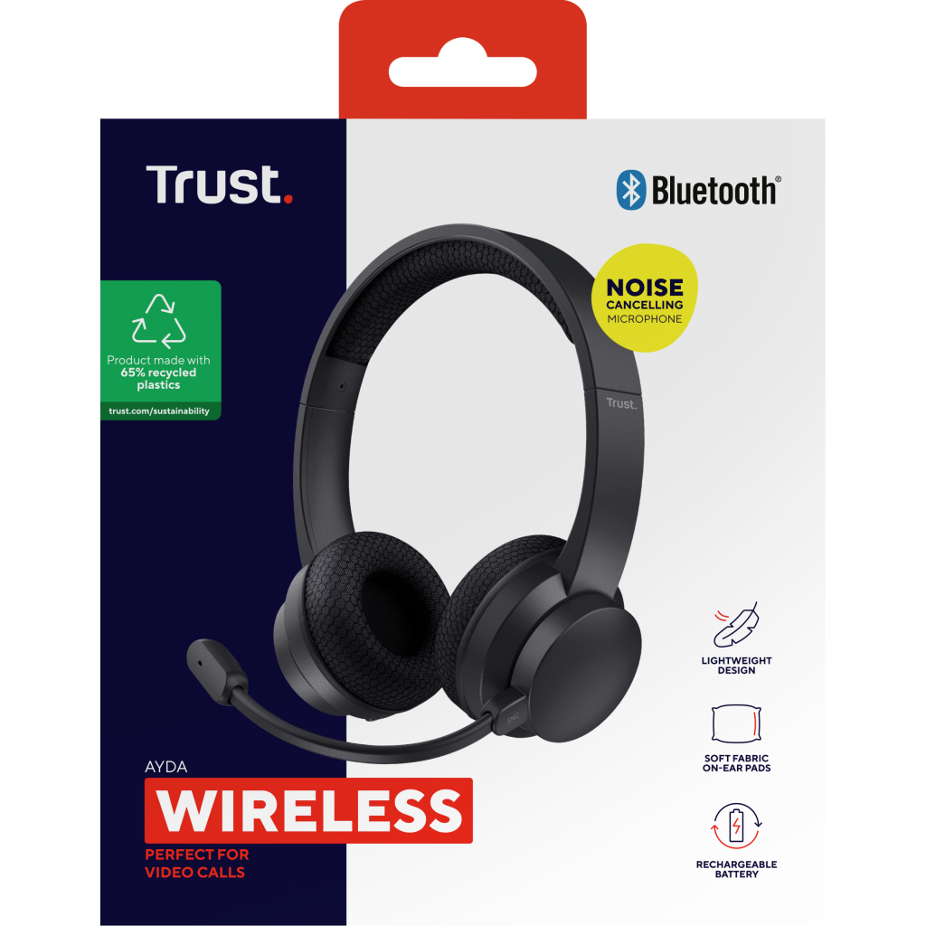 Навушники Trust Ayda Wireless ENC Black (25463)