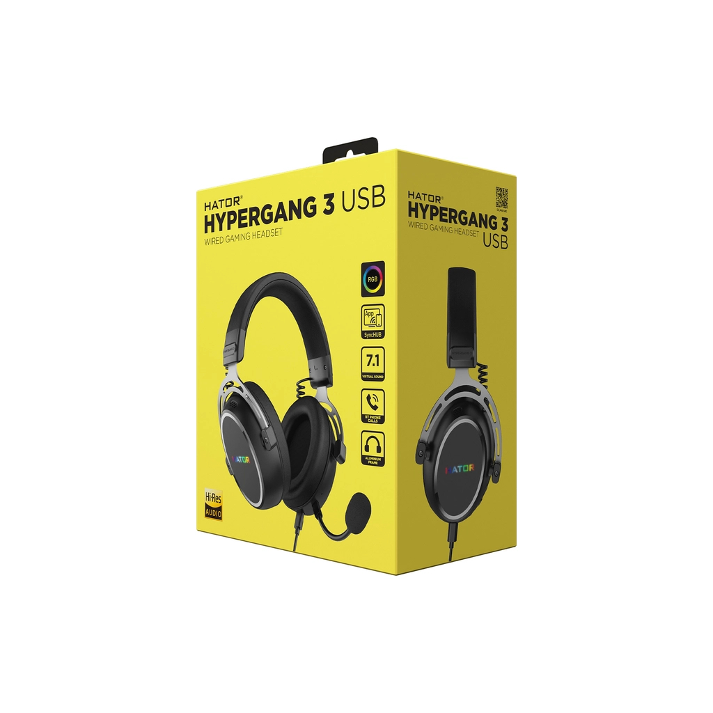 Навушники Hator Hypergang 3 Hi-Res Black (ESH50)