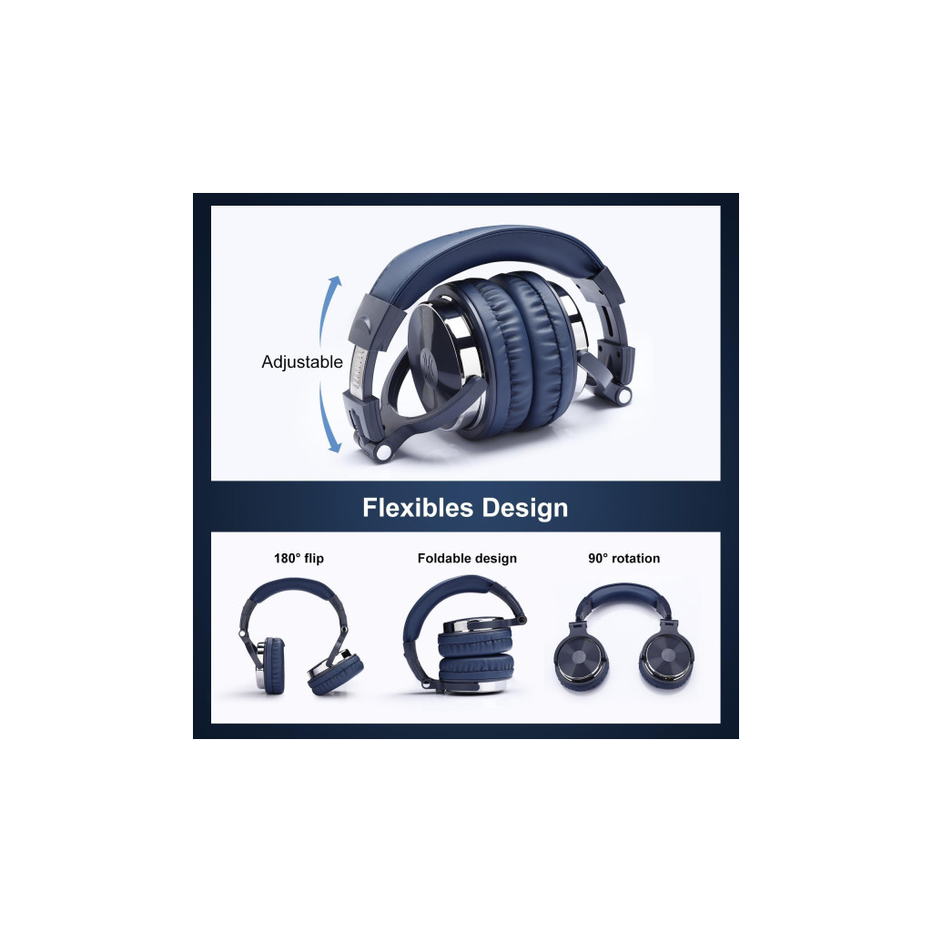 Навушники OneOdio Pro 10 3,5мм/6,35мм Deep Blue (Pro 10 Deep Blue)