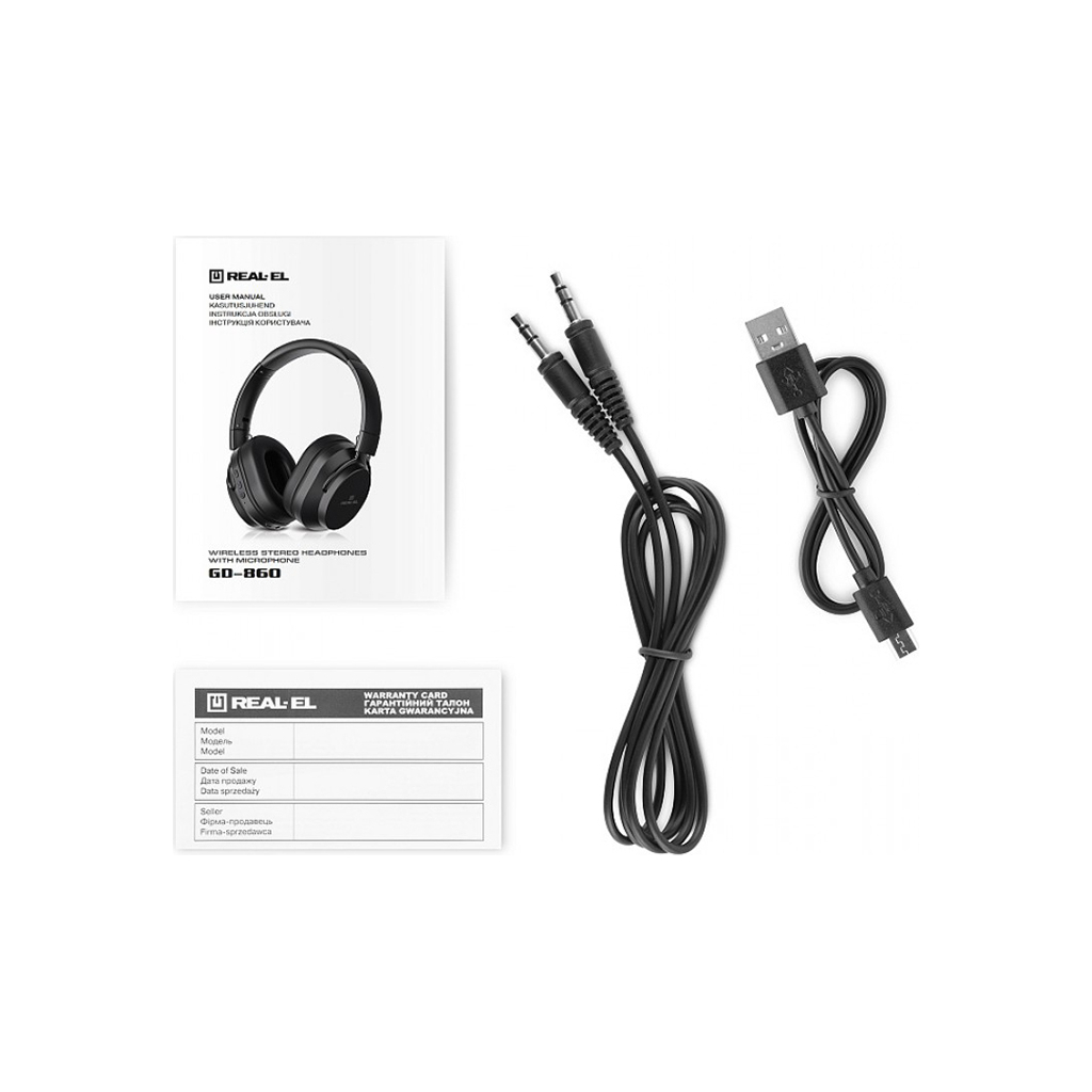 Навушники REAL-EL GD-860 Black (EL124100053)