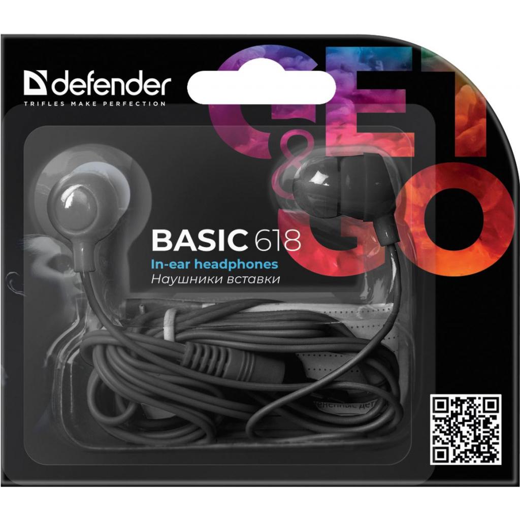 Навушники Defender Basic 618 Black (63618)