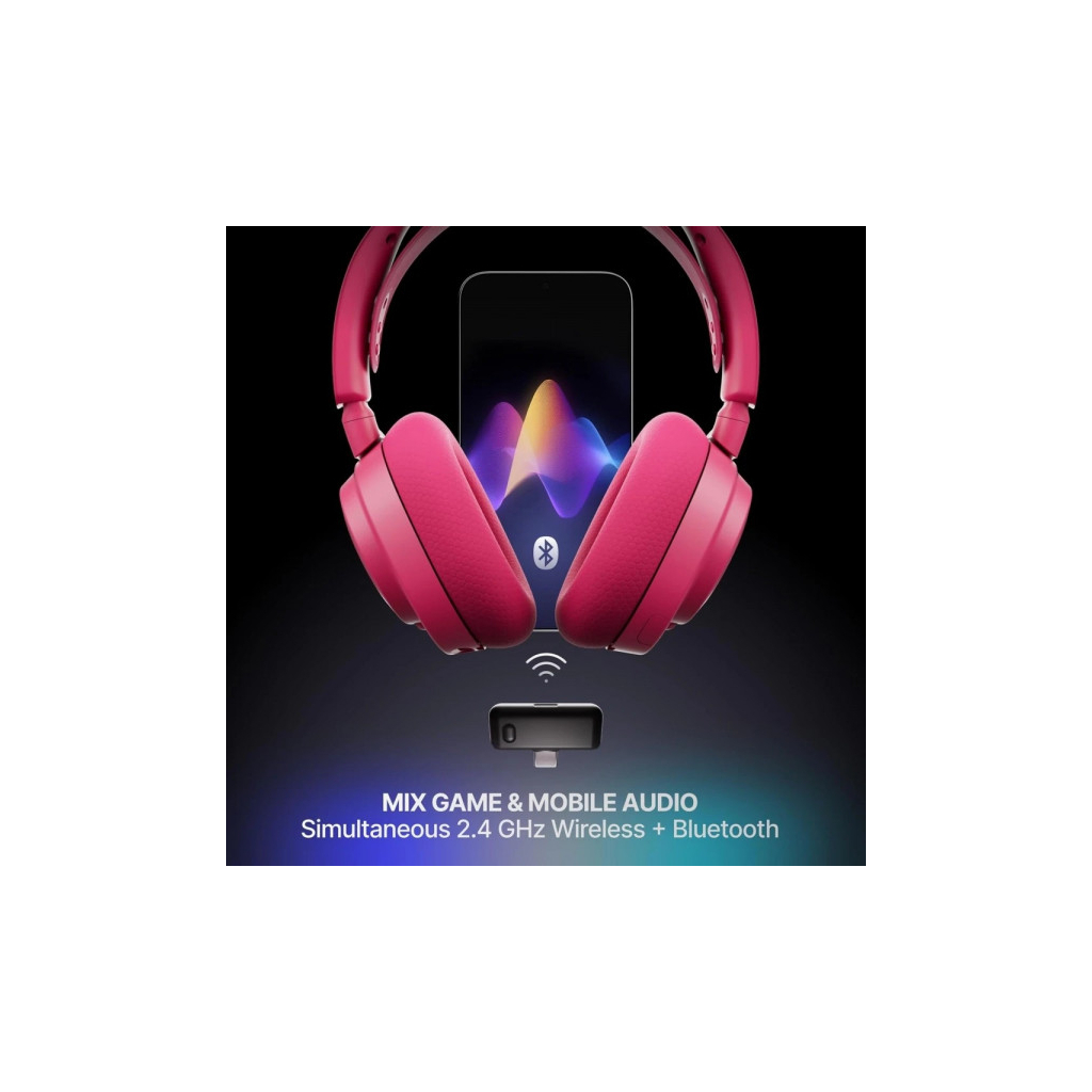 Навушники SteelSeries Arctis Nova 7X Gen 2 Wireless Magenta (61760)
