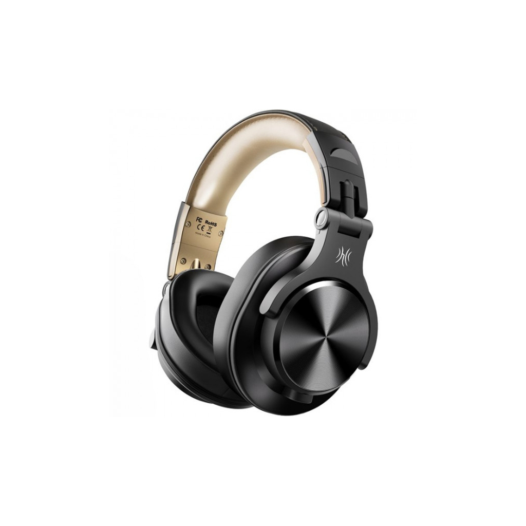 Навушники OneOdio Fusion A70 Bluetooth+3,5мм/6,35мм Black/Gold (A70 Black Gold)