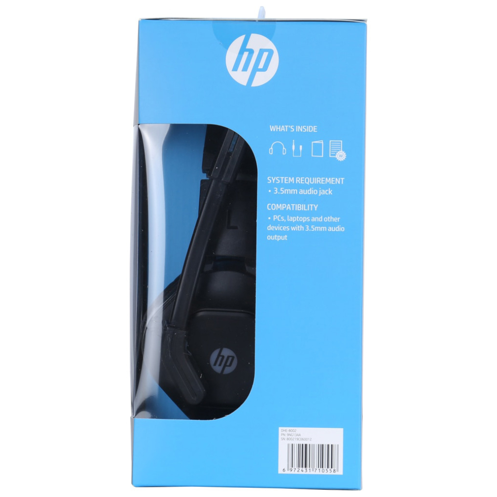 Навушники HP DHE-8002 LED Black (DHE-8002)