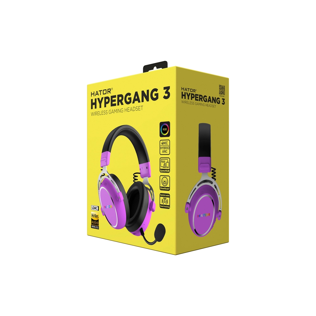 Навушники Hator Hypergang 3 Hi-Res Cyber Violet (ESH52)