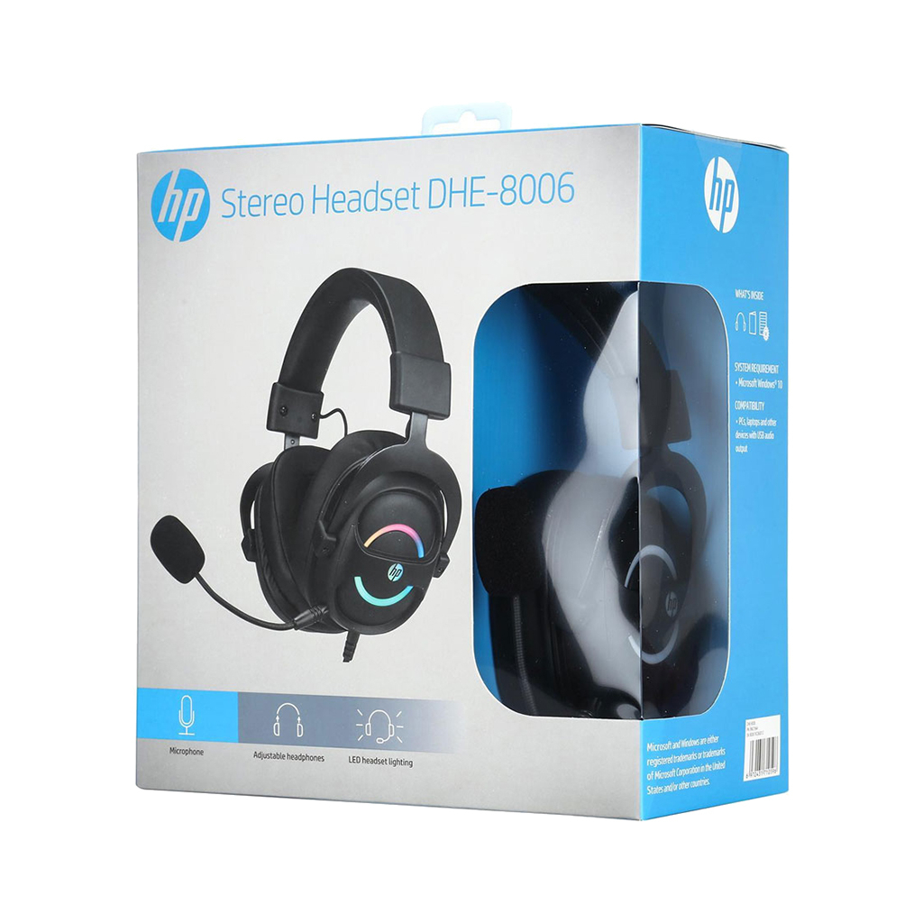 Навушники HP DHE-8006 RGB 7.1 USB Black (DHE-8006)