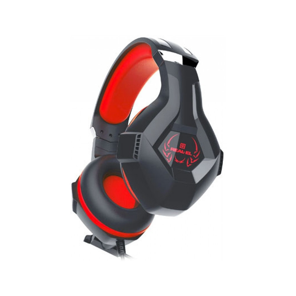 Навушники REAL-EL GDX-7575 Black/Red (EL124100042)