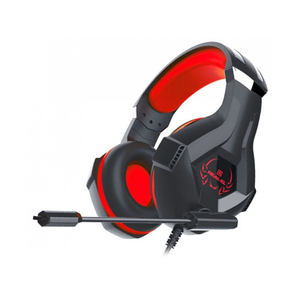 Навушники REAL-EL GDX-7575 Black/Red (EL124100042)