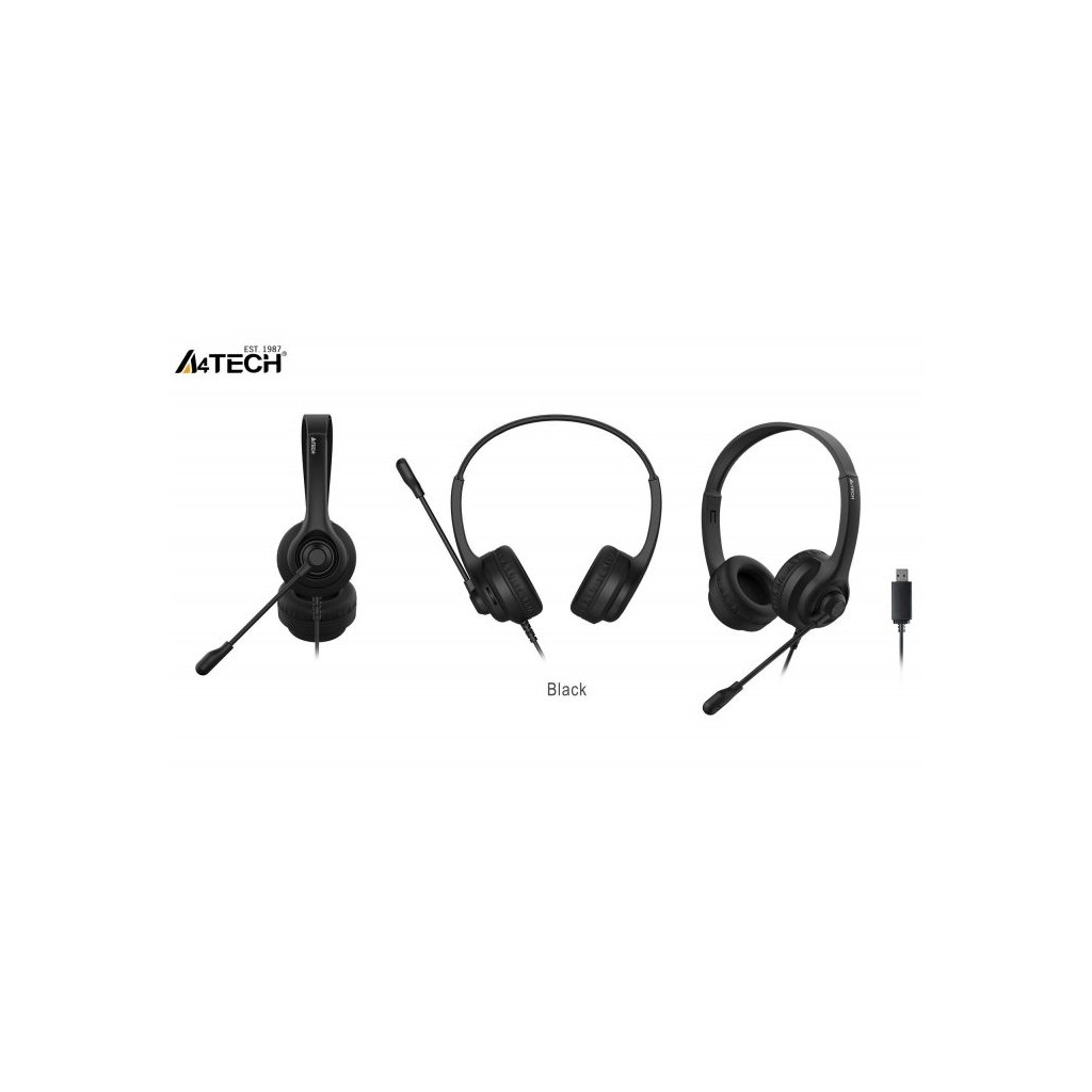 Навушники A4Tech HU-8 Black (4711421982641)