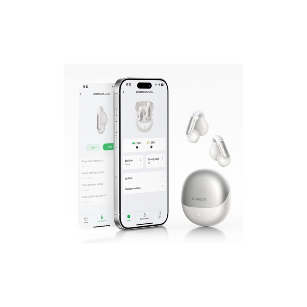 Навушники Ugreen HiTune S5 Open Wearable Bluetooth White (45761)