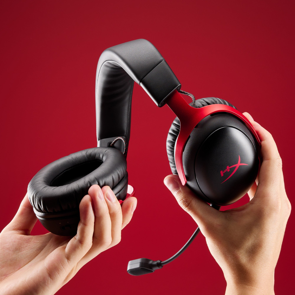 Навушники HyperX Cloud III S Wireless/USB-A/USB-C Black/Red (A59Z0AA)