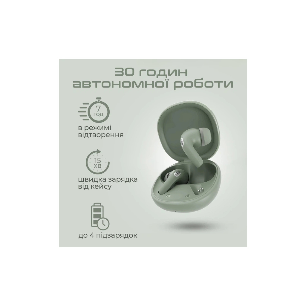 Навушники HiFuture FlyBuds4 AI Matcha Green (flybuds4-ai.matchagreen)