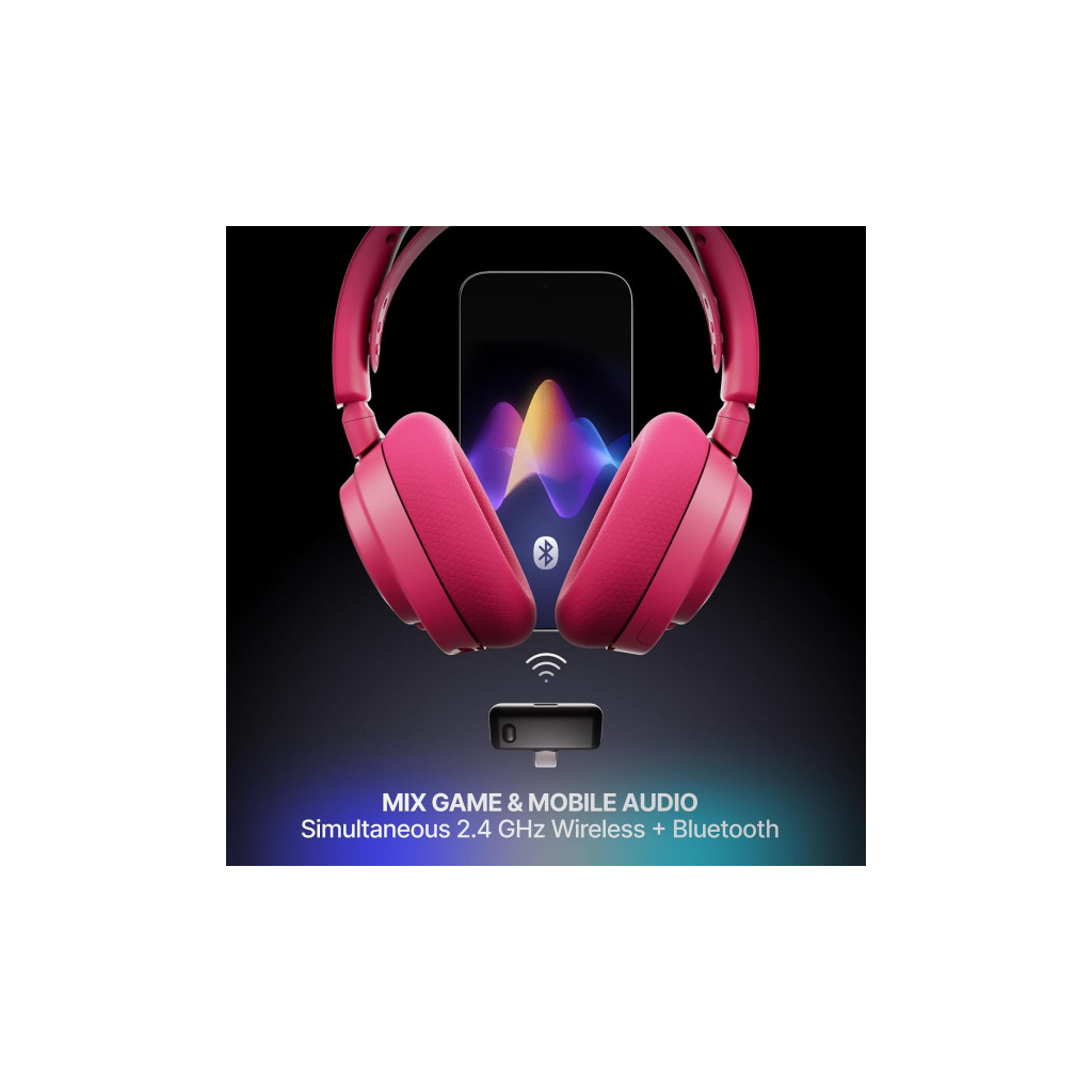 Навушники SteelSeries Arctis Nova 7 Gen 2 Wireless Magenta (61732)