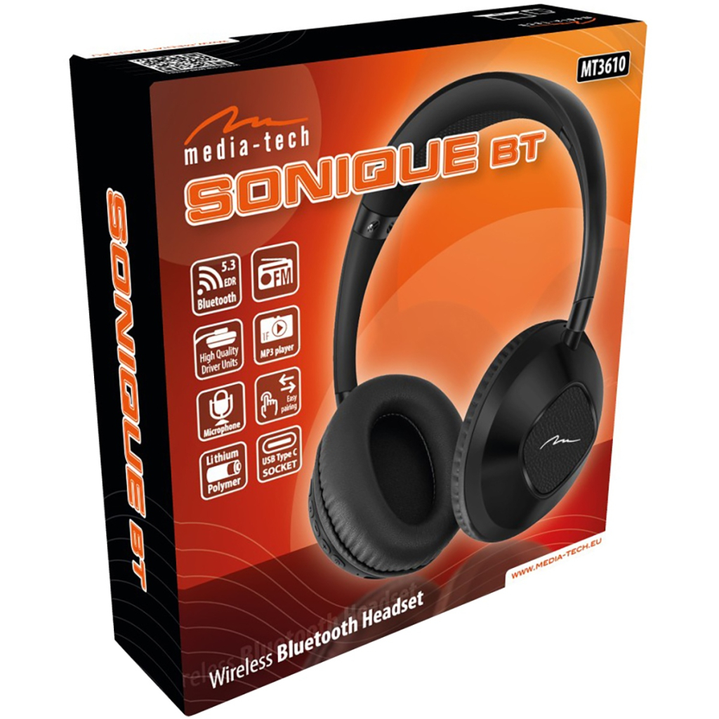 Навушники Media-Tech SONIQUE DS-2 Black (MT3610)