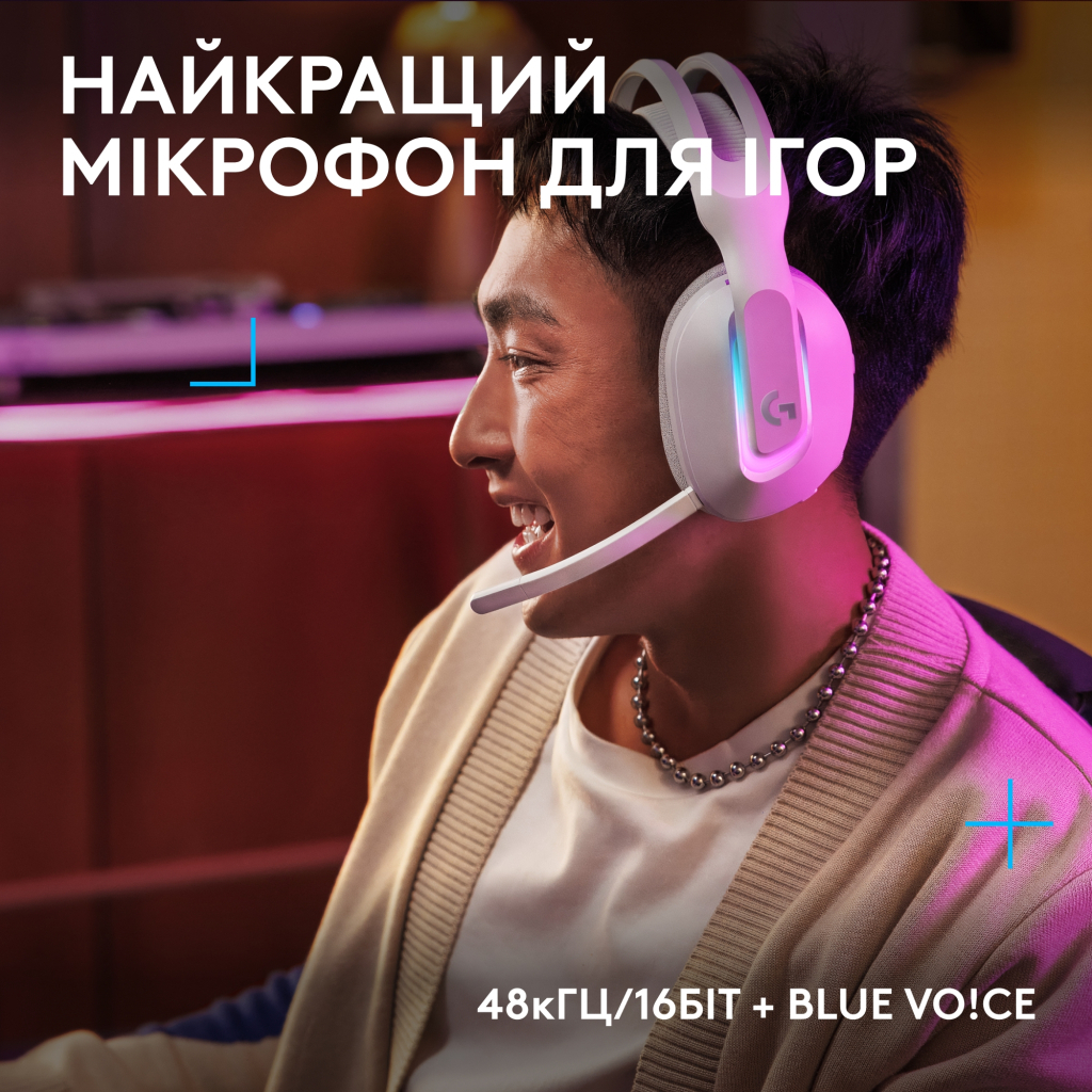 Навушники Logitech G522 Lightspeed Wireless Gaming Headset White (981-001550)