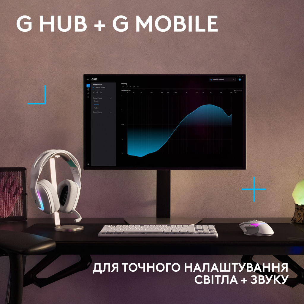 Навушники Logitech G522 Lightspeed Wireless Gaming Headset White (981-001550)