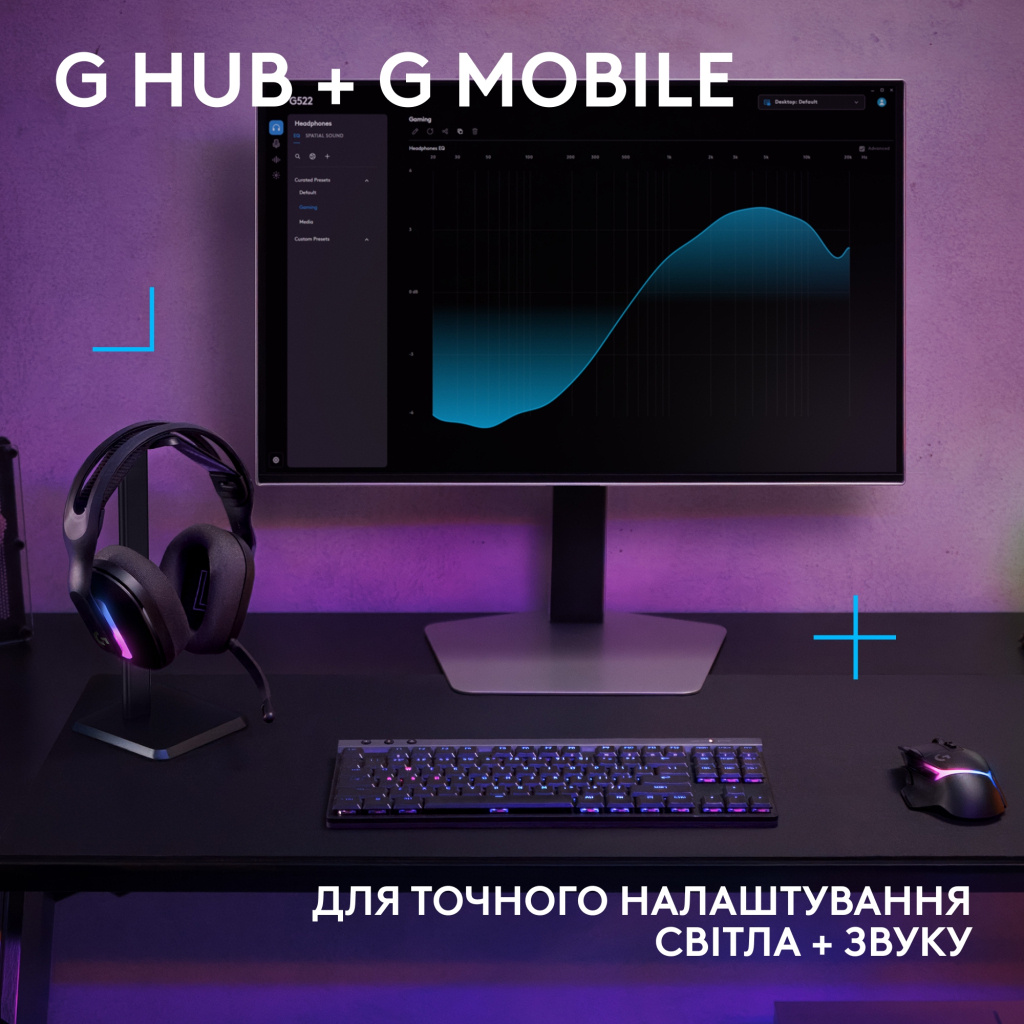 Навушники Logitech G522 Lightspeed Wireless Gaming Headset Black (981-001544)