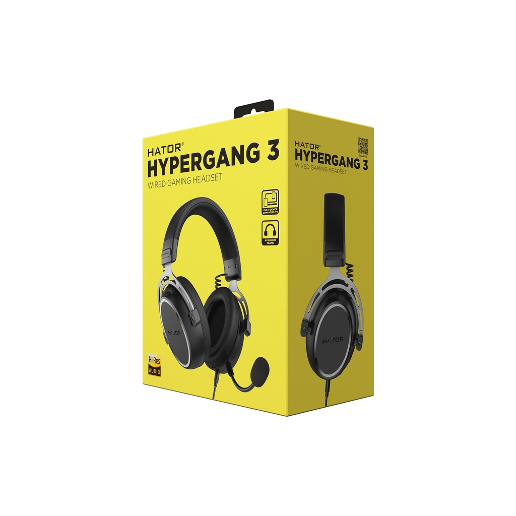 Навушники Hator Hypergang 3 Hi-Res Black (ESH05)