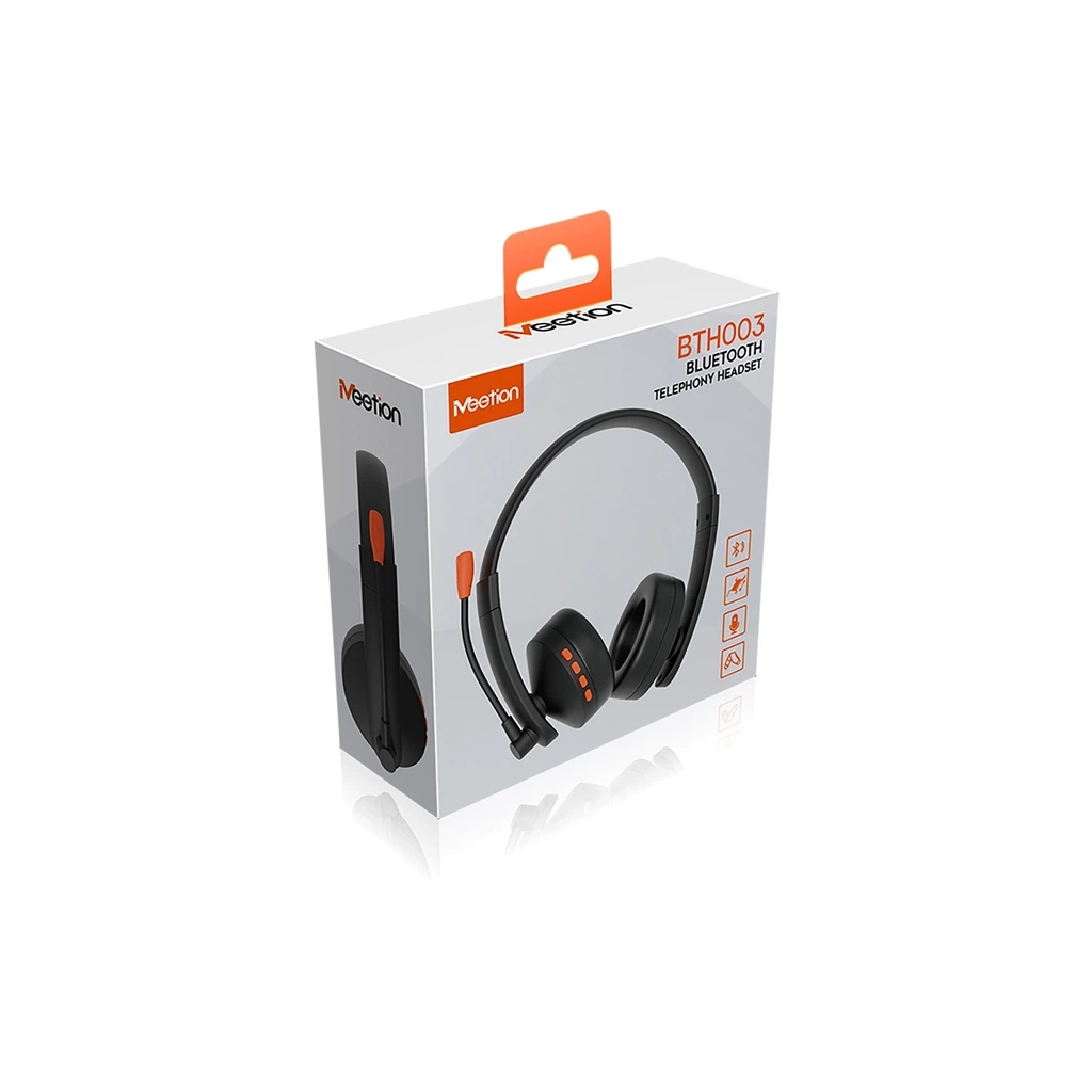 Навушники Meetion BTH003MIC Black/Orange (MT-BTH003MIC-A)