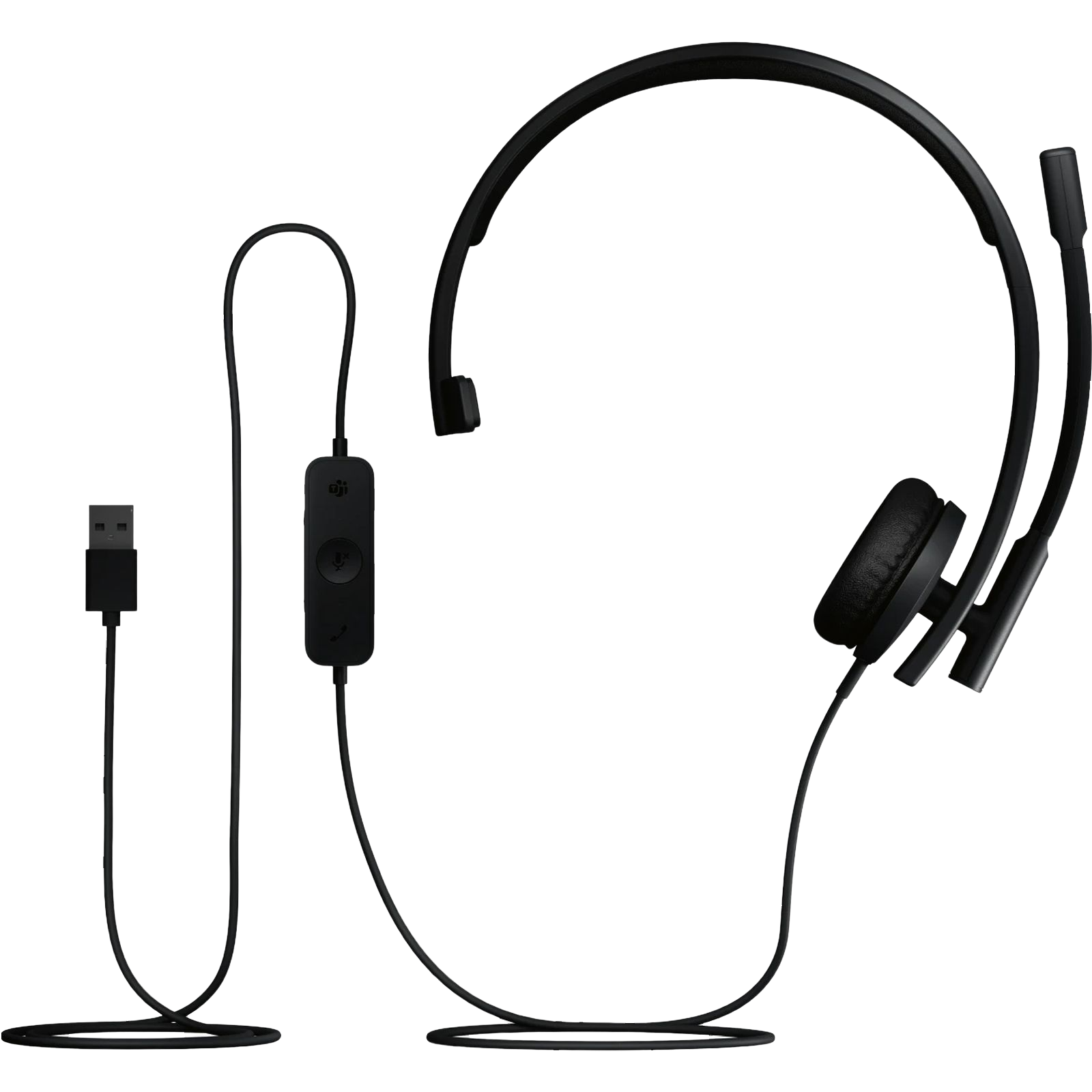 Гарнітура Logitech H570e Corded Mono BLACK-USB-A (981-001426)