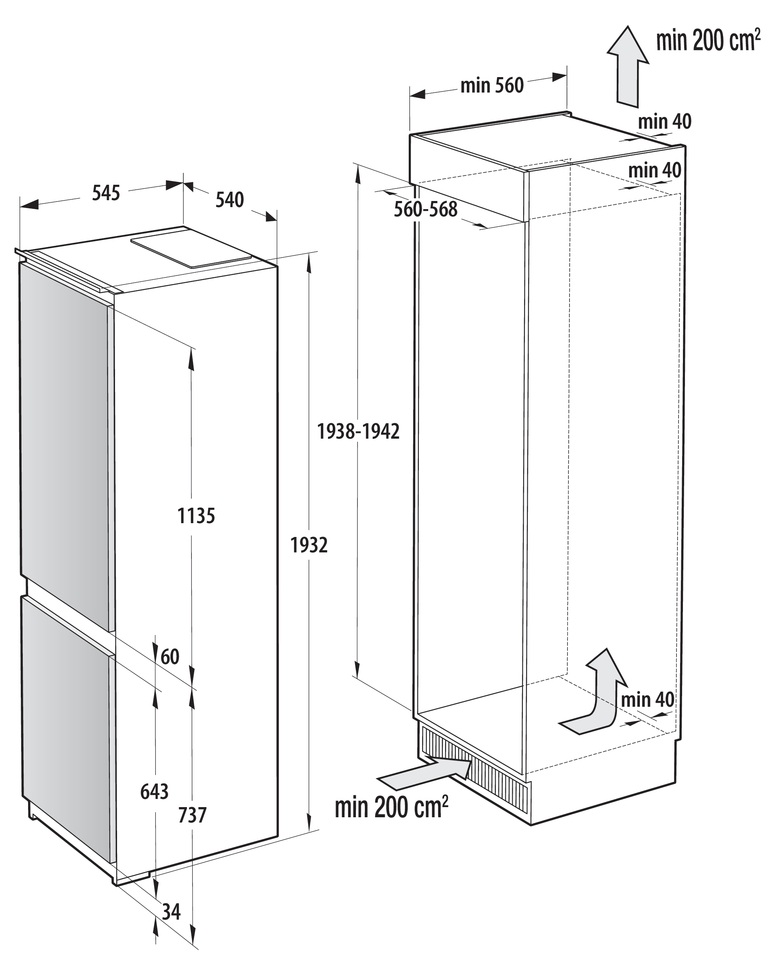 Холодильник Gorenje NRKI519E41 