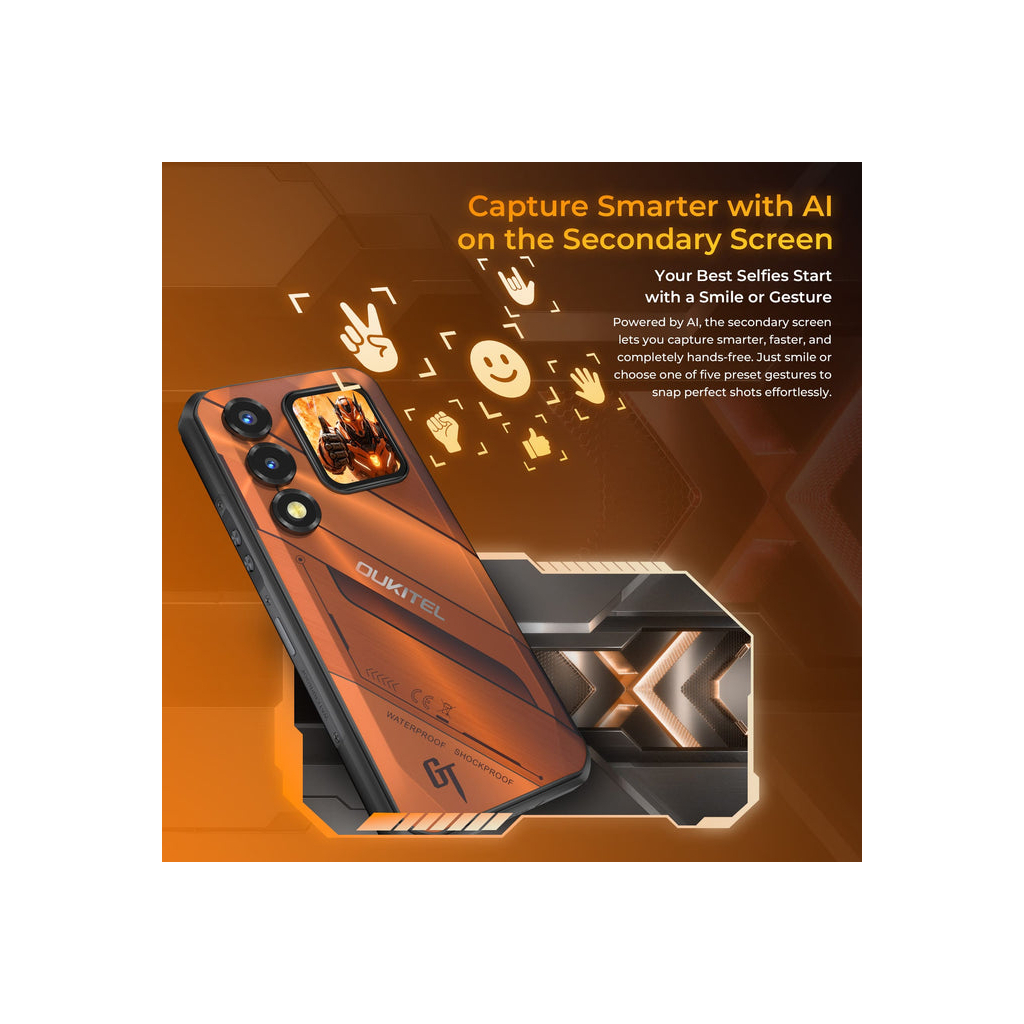 Мобільний телефон OUKITEL WP66 12/512GB Gray (6941749856883)