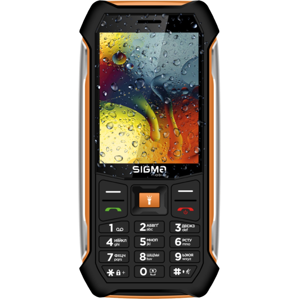Мобільний телефон Sigma X-style 323 RAIN Black-Orange (4827798885727)