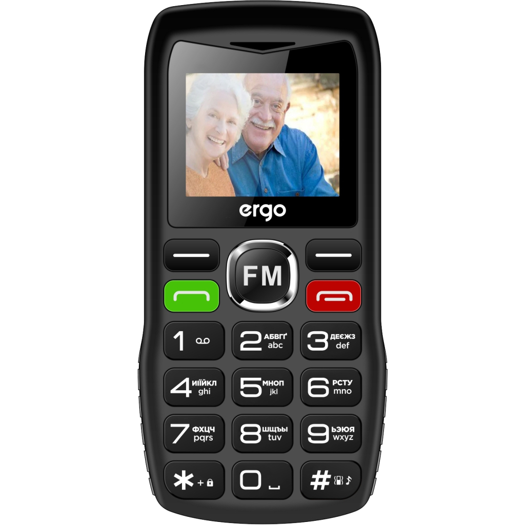 Мобільний телефон Ergo R182 Black