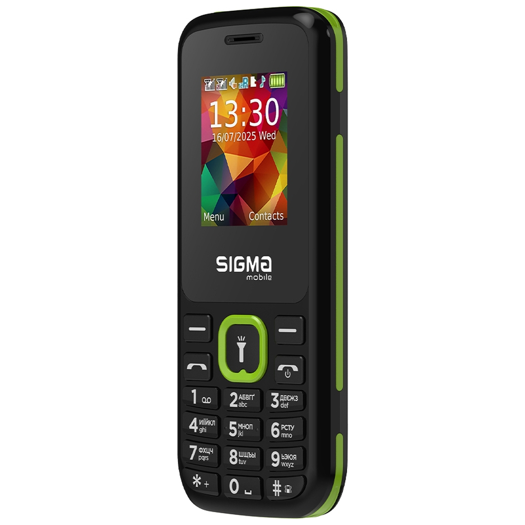Мобільний телефон Sigma X-style 171 MINI Black-Green (4827798813720)