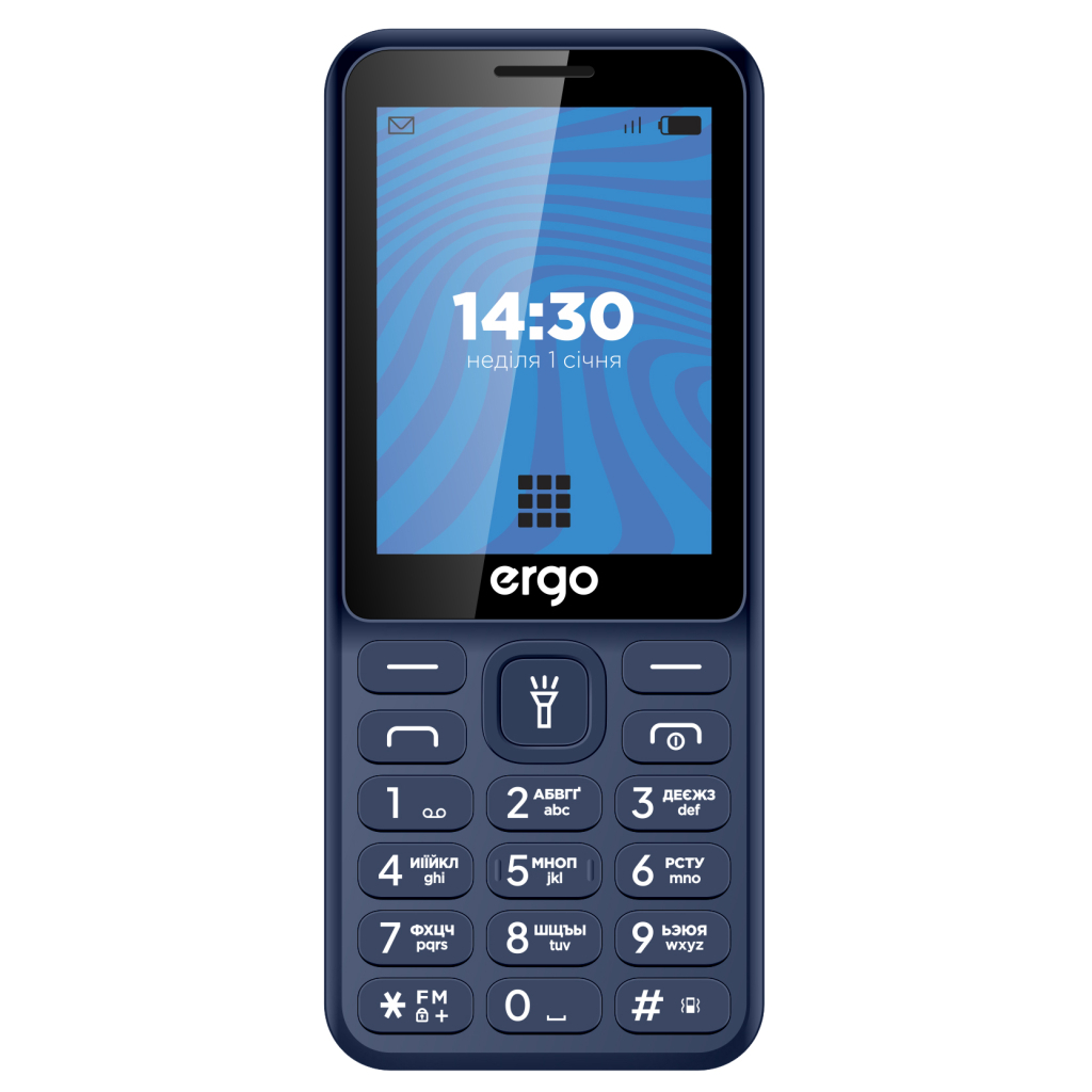 Мобільний телефон Ergo E284 Blue