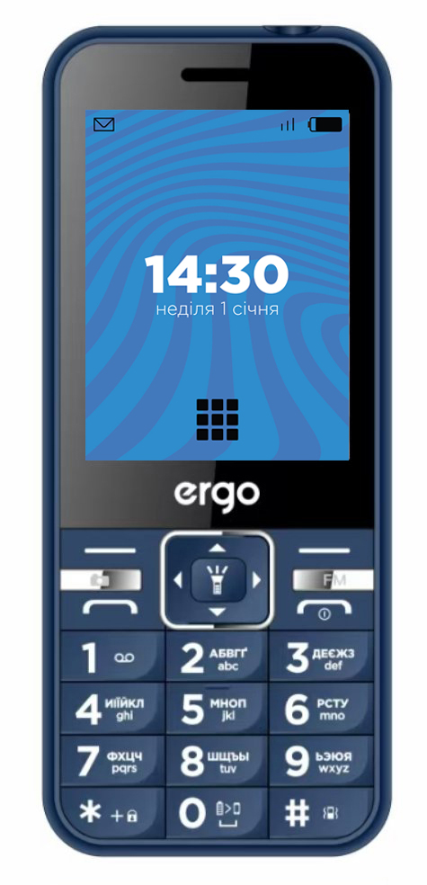 Мобільний телефон ERGO E281 Dual Sim Blue