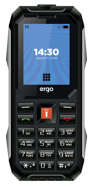 Мобільний телефон ERGO E182 Dual Sim Black