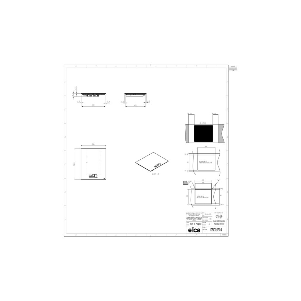 Варочна поверхня Elica RATIO 604 PLUS CONNECT BL