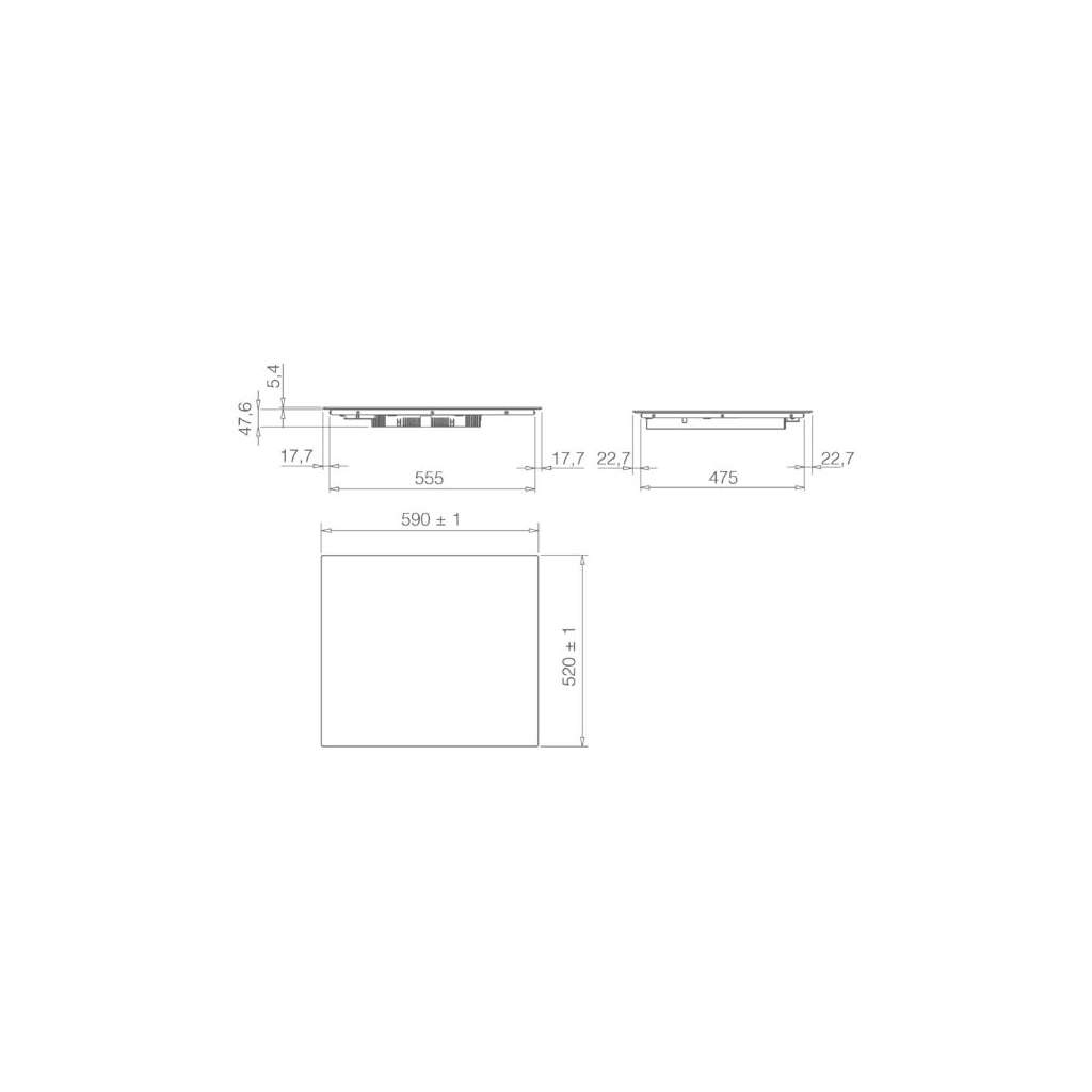 Варочна поверхня Elica RATIO 604 PLUS CONNECT BL