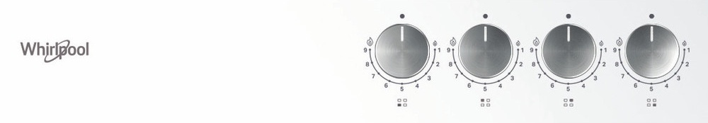 Газова варильна поверхня Whirlpool GOFL629WH