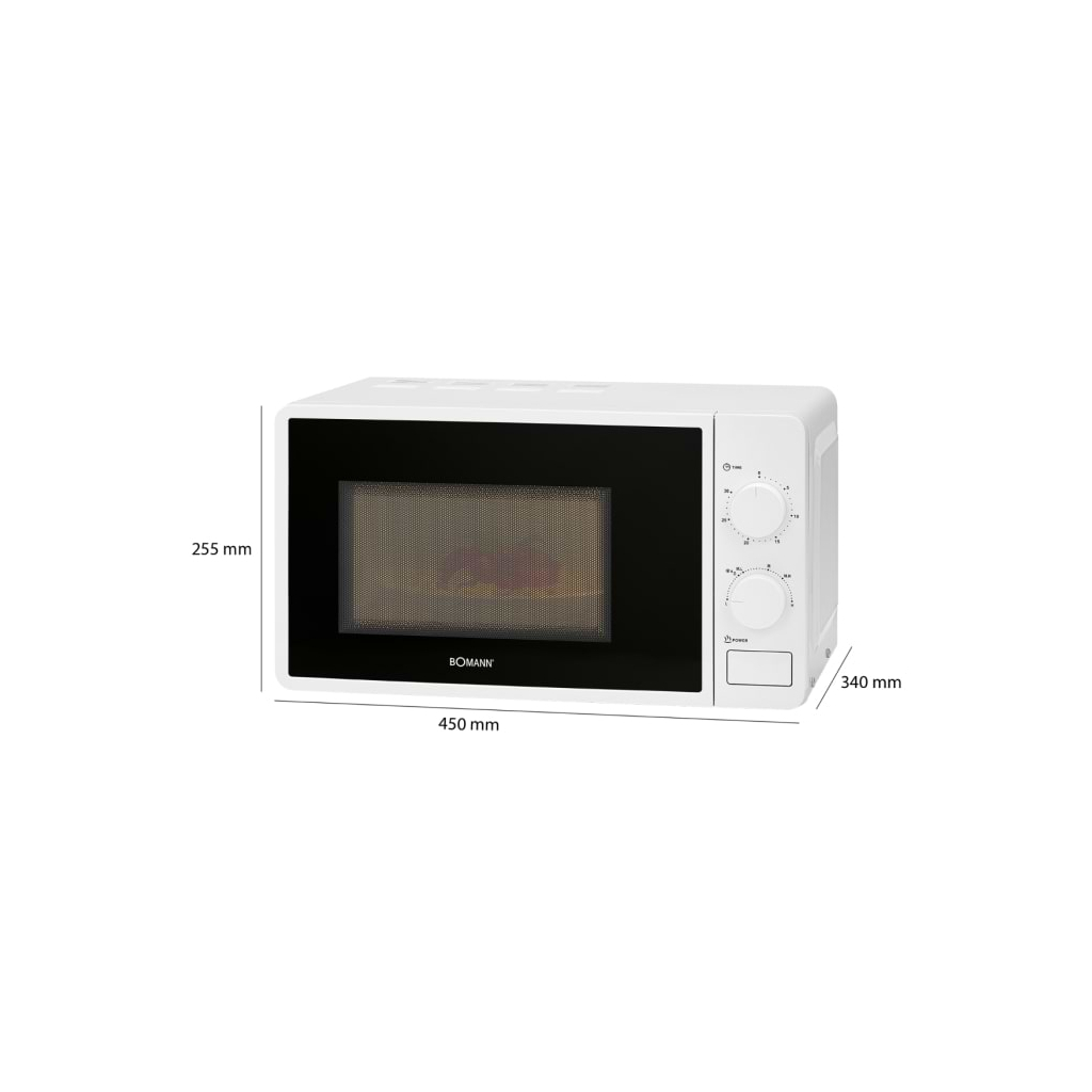 Мікрохвильова піч Bomann MW 6014 CB white (MW6014CB white)