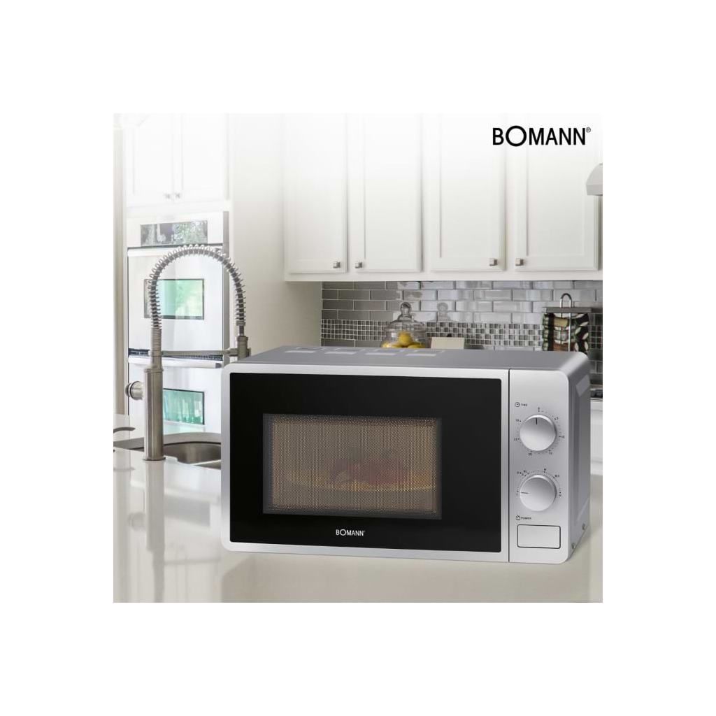 Мікрохвильова піч Bomann MW 6014 CB silver (MW6014CB silver)