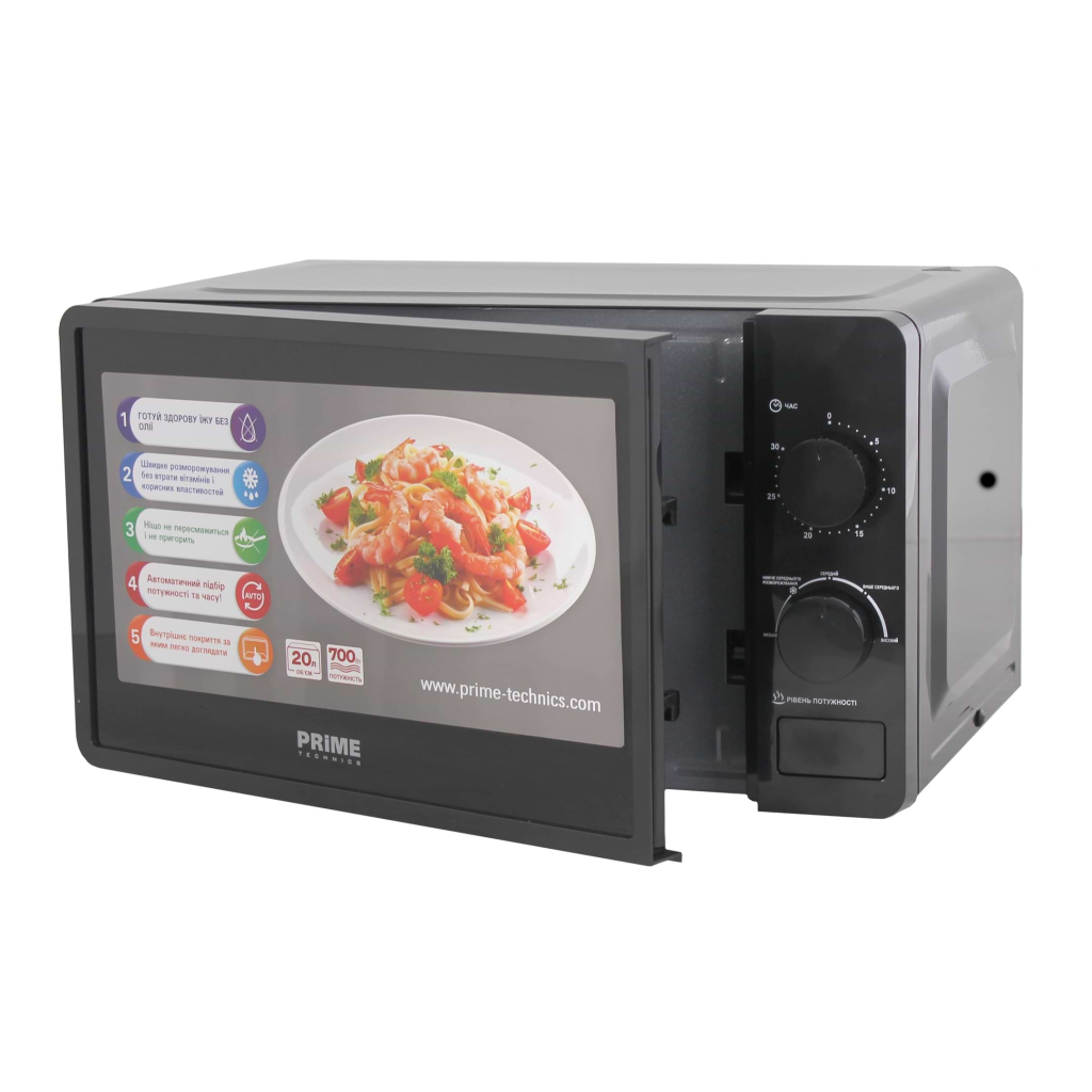 Мікрохвильова піч PRIME Technics PMW 20764 KB (PMW20764KB)