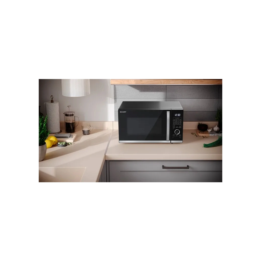 Мікрохвильова піч Sharp YC-QC254AE-B