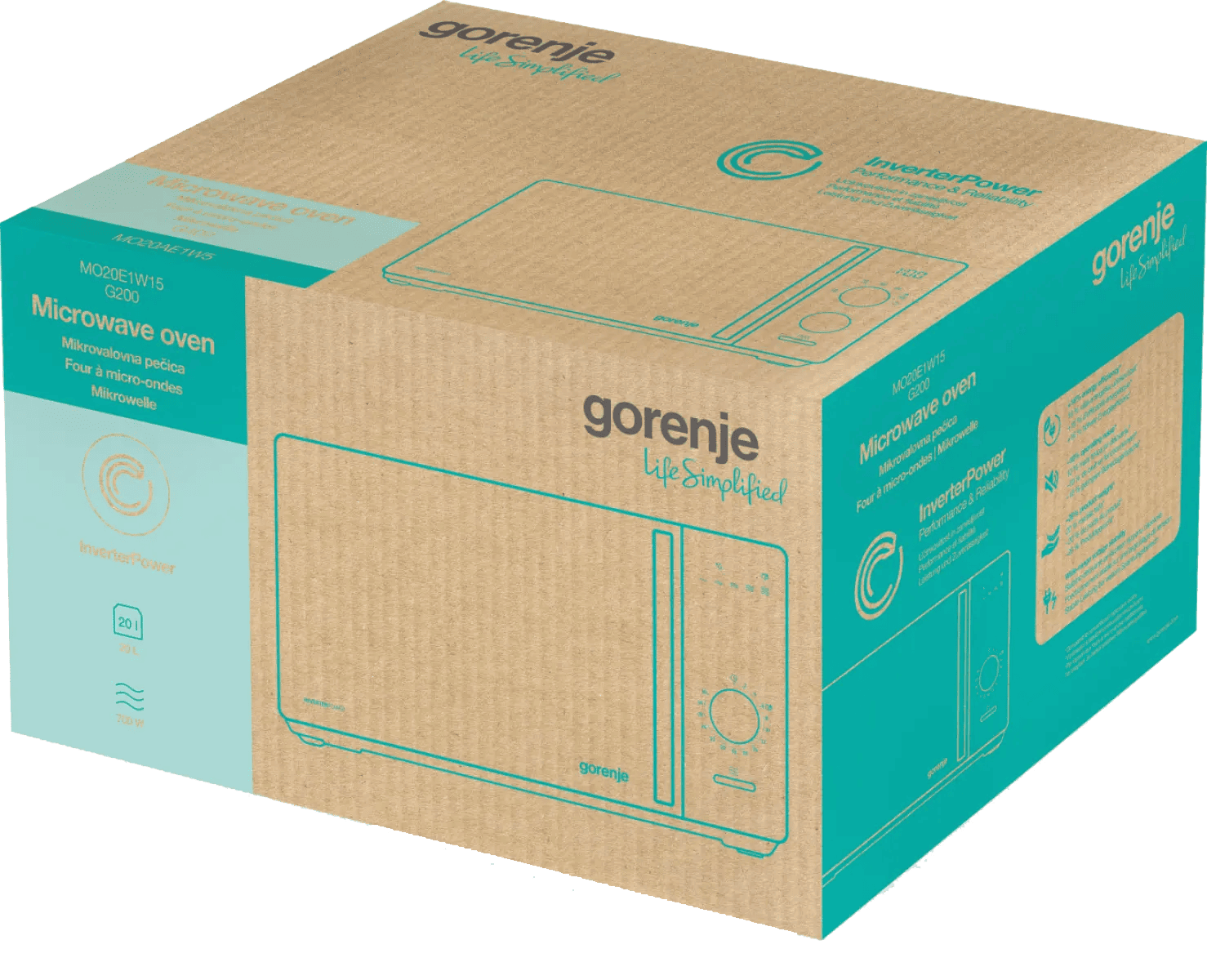 Мікрохвильова піч Gorenje MO20E1W15 