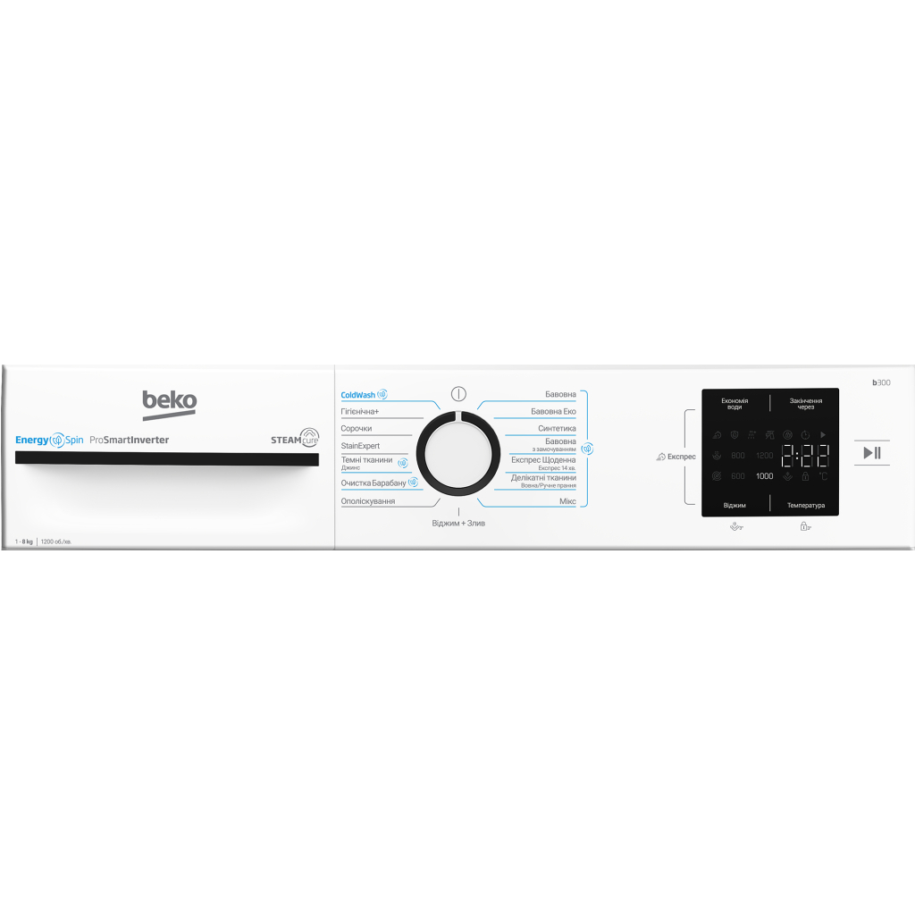 Пральна машина Beko BM3WFU38215WB