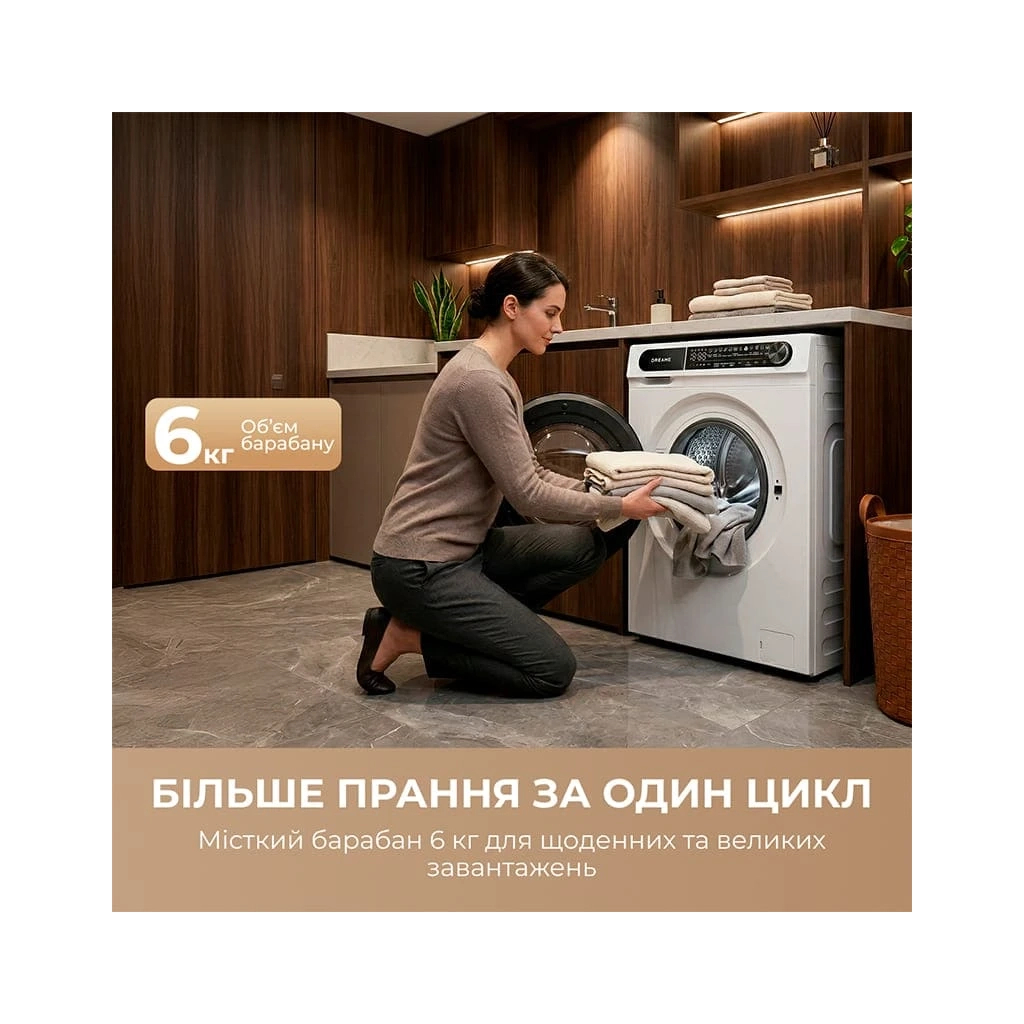 Пральна машина Dreame S6 (DWF06S30CA)