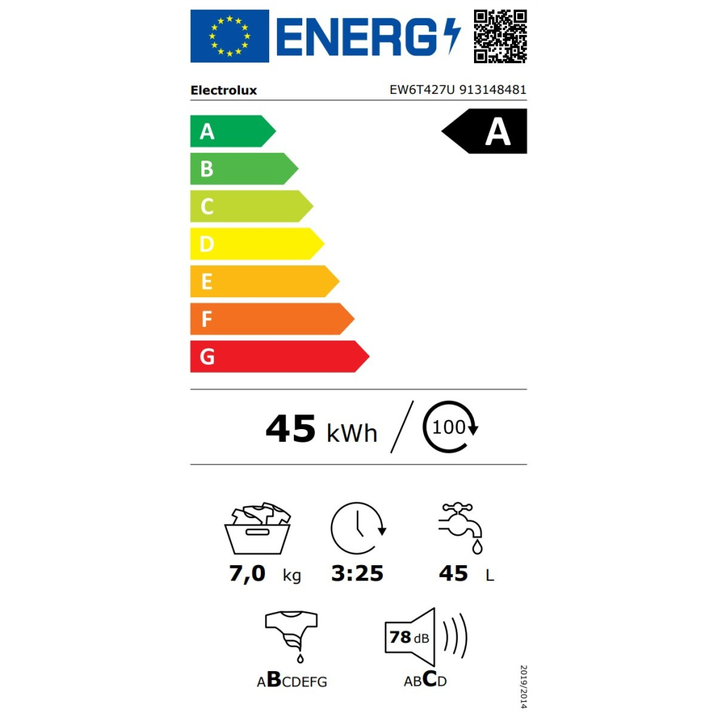 Пральна машина Electrolux EW6T427U